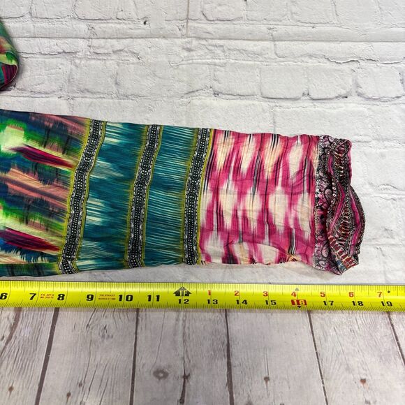 Johnny Was 3/4 Sleeve Blouse Top Shirt Size Large 100% Silk Floral Boho C095 -5 - Picture 15 of 15